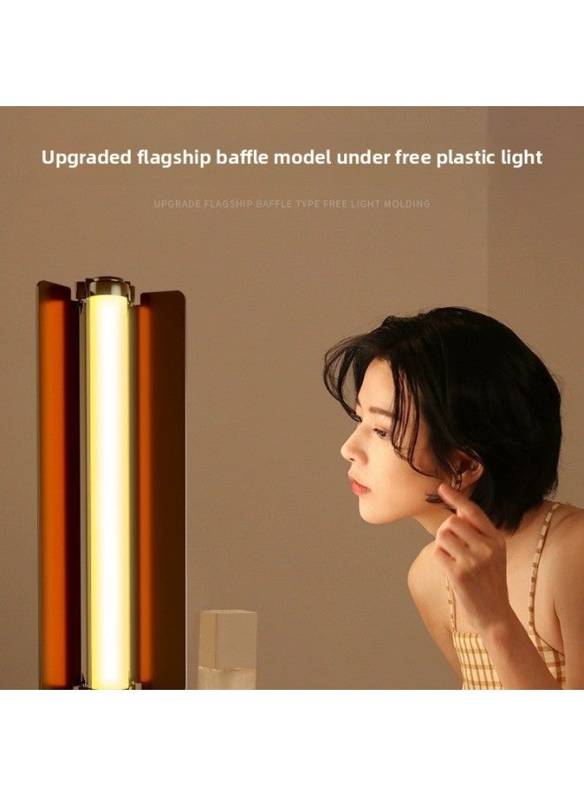 general Live Fill Light Desktop Computer Double Row LED Facial Beauty And Skin Rejuvenation Atmosphere God Girl Hair Light-Light Source Color:Upgraded Fill Light (three-color Non-polar Dimming) - Image 4