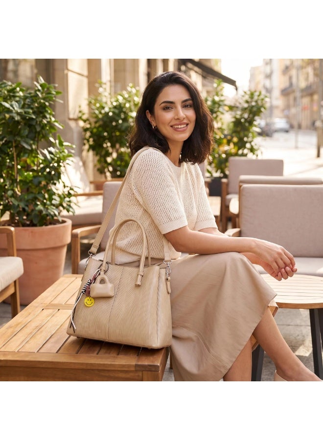 حقيبة يد نسائية يومية للتنقل بسعة كبيرة 2026، حقيبة كتف متعددة الوظائف بأسلوب أنيق، من النايلون الخفيف الوزن والمتين، وتحتوي على فواصل متعددة - Image 3
