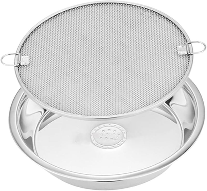 Stainless Steel Kitchen Drain Rack Basket Oil Strainer Grease Tray - Image 2