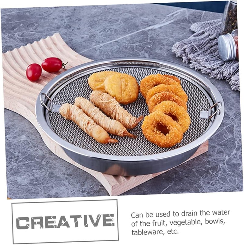 Stainless Steel Kitchen Drain Rack Basket Oil Strainer Grease Tray - Image 5