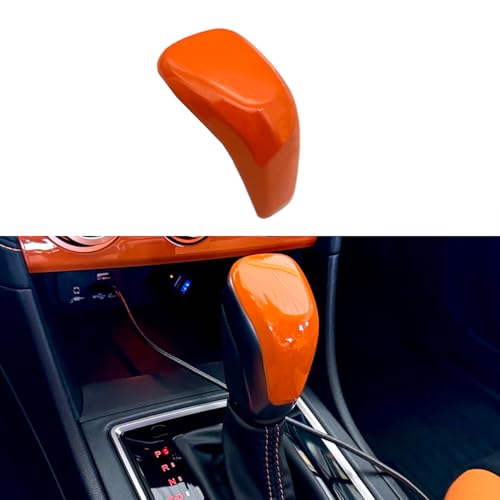 TLIFORT for Subaru Gear Shift Knob Shifter Head Cover Trim for Subaru Forester 20192023 for XV Crosstrek 20182023 for Impreza 20172023 for Outback 20202023 Orange - Image 1