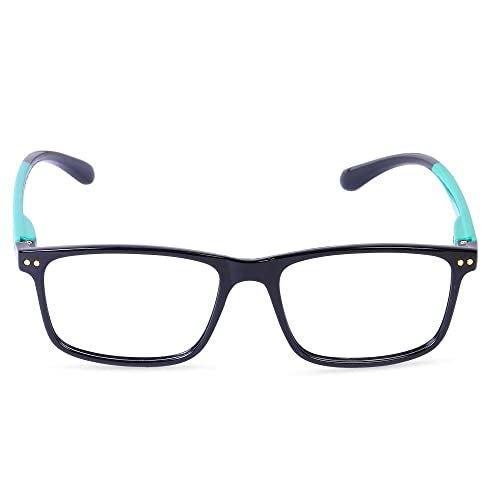 Freddy Unisex Zero & Power Reading Blue Cut Anti Reflection Glasses Full Frame Spectacles Glasses For Mobile Laptop Tablet Computer (Aqua, 1.50) - Image 4