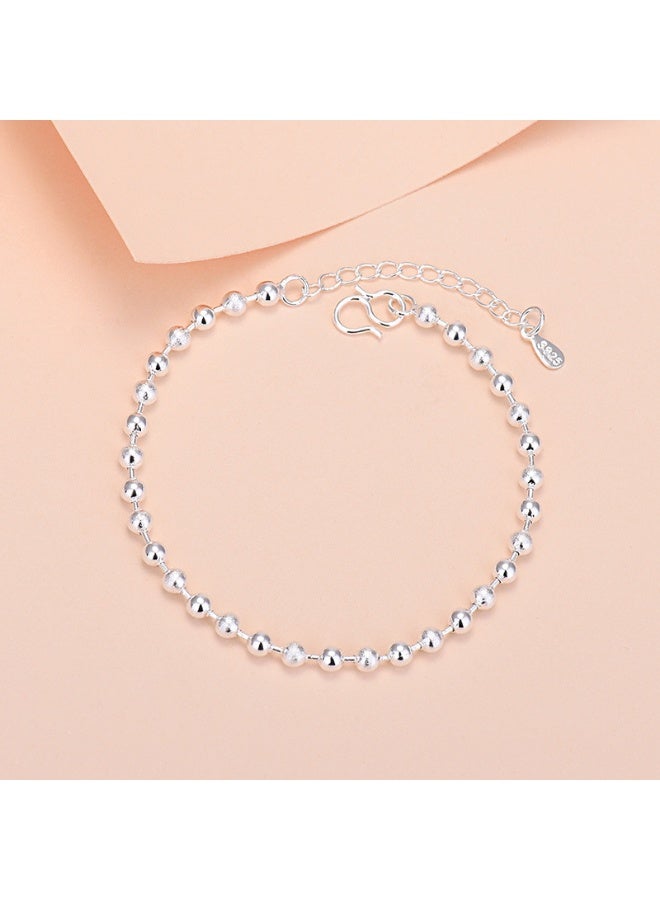 S925 pure silver bracelet niche jewelry Korean style temperament Korean retro female ins style high-end couple silver jewelry bracelet jewelry