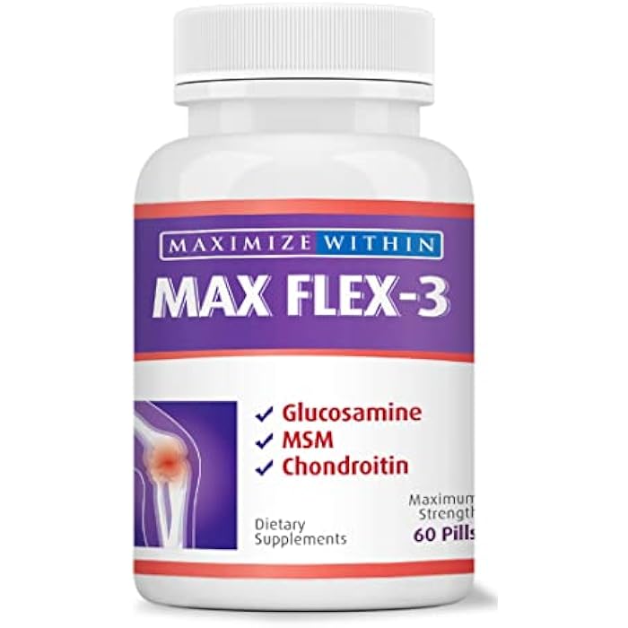 Maximum Slim Max Flex-3 Pain Relief Formula with Green Lipped Mussel - 60 Count - Image 2