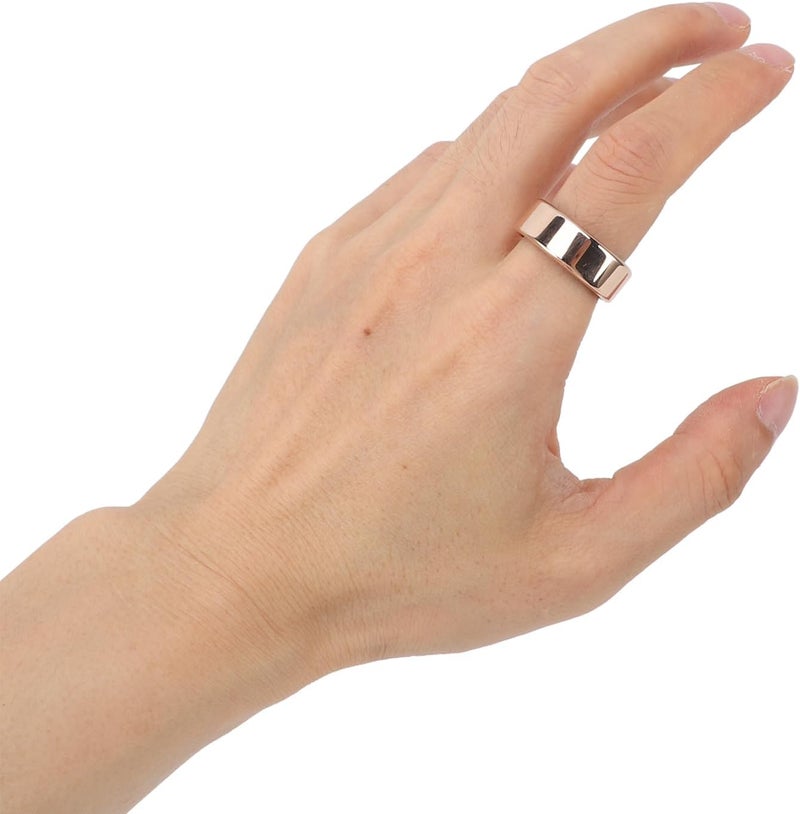 Smart Ring Health Tracker, Size 8 Step Counter Waterproof Fitness Sleep Tracking Ring Step Counter Waterproof Fitness Ring Fitness Tracker Ring 24 Hours Monitor for 5-7 Days Battery Life (Rose Gold) - Image 5