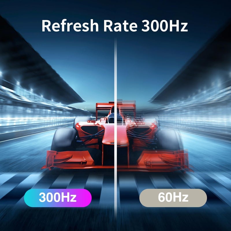 فيوفيجن شاشة كمبيوتر 24 بوصة، FHD 1080p، 144 هرتز، IPS، شاشة للمكاتب والألعاب، زمن استجابة 1 مللي ثانية، بدون إطار من ثلاث جهات، رفيعة للغاية، قابلة للتركيب على حامل VESA، تصميم مضاد للضوء الأزرق، HDMI، DP - Image 2