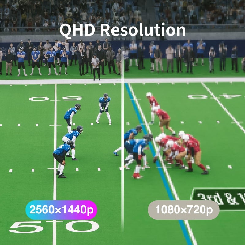 فيوفيجن شاشة كمبيوتر 24 بوصة، FHD 1080p، 144 هرتز، IPS، شاشة للمكاتب والألعاب، زمن استجابة 1 مللي ثانية، بدون إطار من ثلاث جهات، رفيعة للغاية، قابلة للتركيب على حامل VESA، تصميم مضاد للضوء الأزرق، HDMI، DP - Image 3