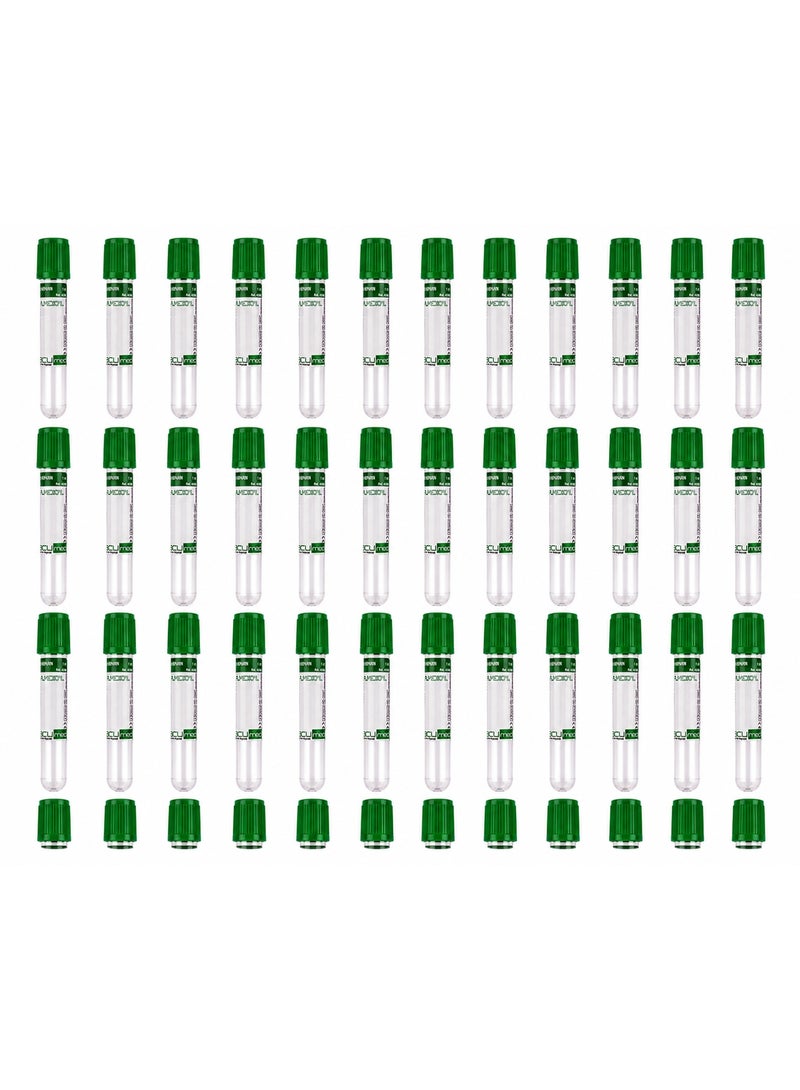 Euromed Lithium Heparin Blood Collection Tubes 4ml 13 x 75mm 40PCS
