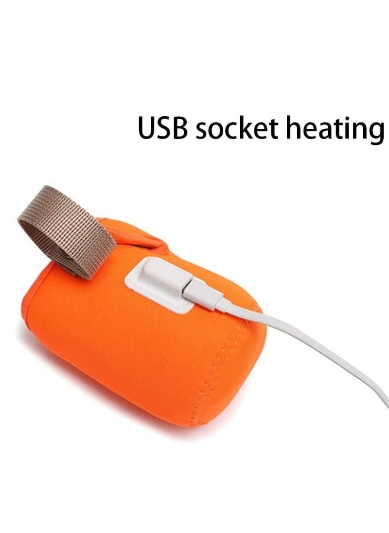 GUDOO Bottle Warmer Bag Milk Bottle Warmer Cover Feeding Bottle Heated Cover Portable Beverage Baby Bottle Warmer for Car Travel Shopping  - Image 2