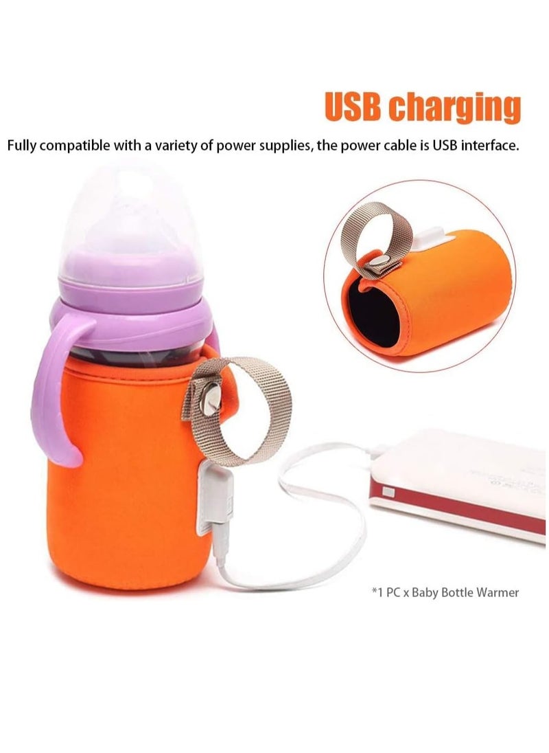 GUDOO Bottle Warmer Bag Milk Bottle Warmer Cover Feeding Bottle Heated Cover Portable Beverage Baby Bottle Warmer for Car Travel Shopping  - Image 5