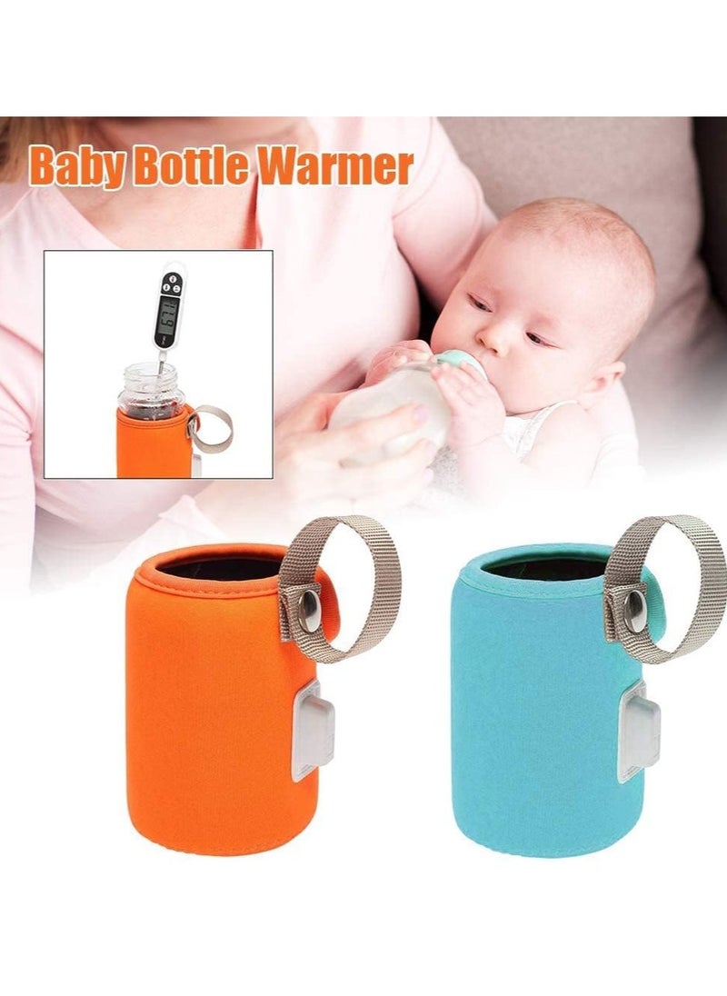 GUDOO Bottle Warmer Bag Milk Bottle Warmer Cover Feeding Bottle Heated Cover Portable Beverage Baby Bottle Warmer for Car Travel Shopping  - Image 4