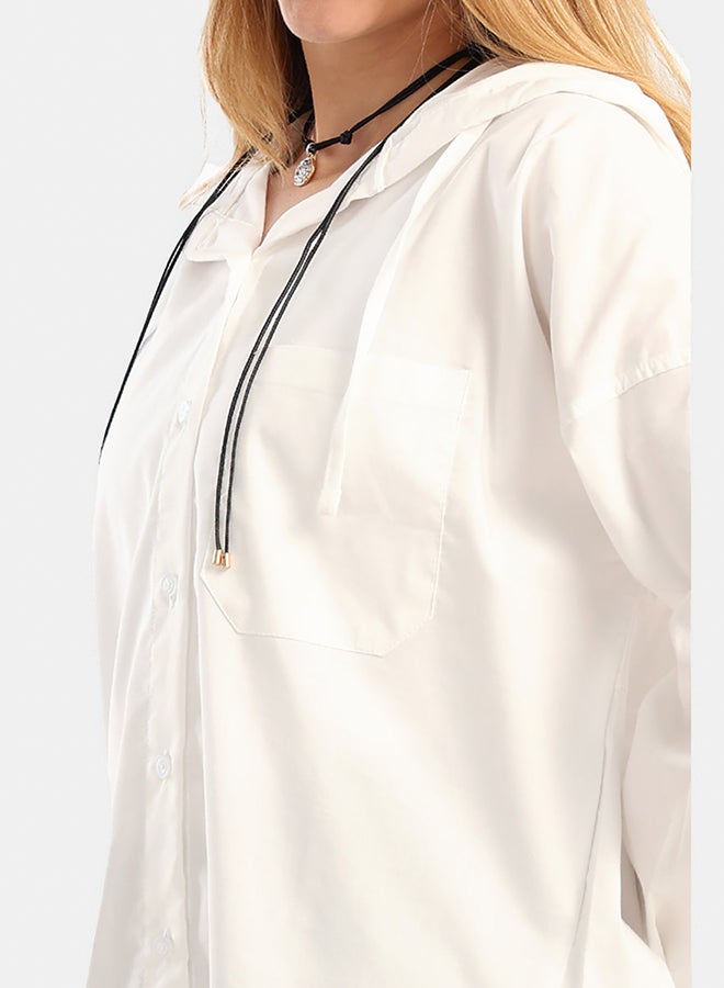 Carina Relaxed-Fit Hooded Shirt - Image 4