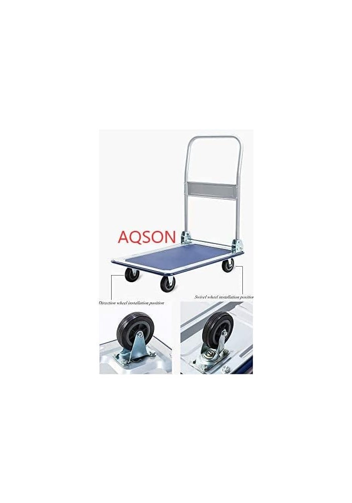 AQ AQSON عربة AQSON القابلة للطي الثقيلة بسعة تحميل 150 كجم - Image 3