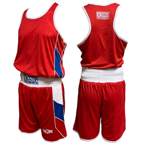 Ringside Reversible RedBlue Boxing Competition Outfit Adult Small - Image 3