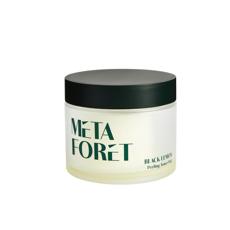 META FORET METAFORET Black Lemon Peeling Toner Pad 60 Sheets/Facial exfoliating Pads, Perfect Solution for Dead Skin Cells, Non-irritating Moisture Boost Toner - Image 1