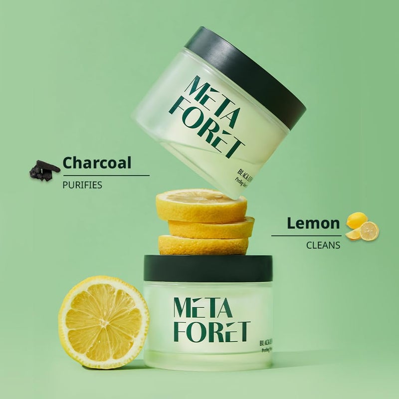 META FORET METAFORET Black Lemon Peeling Toner Pad 60 Sheets/Facial exfoliating Pads, Perfect Solution for Dead Skin Cells, Non-irritating Moisture Boost Toner - Image 2