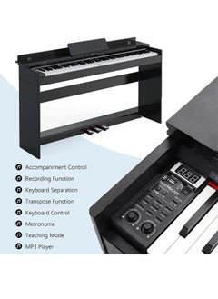 Jidyous 88- Key Hammer Weighted Digital Keyboard Piano,Full Size Keyboard Piano, with3 Pedals, MIDI/Headphone/Audio Output Feature, Suitable for Beginners/Adults  - Image 2