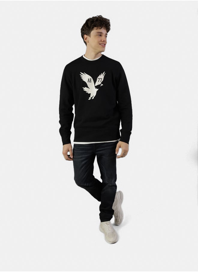 American Eagle AE Super Soft Icon Graphic Crew Neck  - Image 3