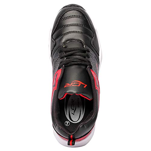Lancer Mens INDUS-251 Black Red Running Shoe - 7 UK (INDUS-251BLK-RED-7) - Image 4