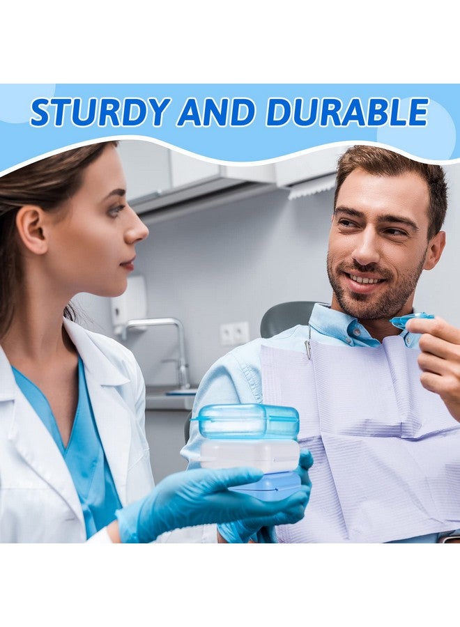 Sherr 120 Pcs Dental Retainer Case with Holes Denture Case 12 Colors Mouth Guard Case Muticolor Retainer Holder False Teeth Container Denture Holder Retainer Container Case for Travel Office Home - Image 3