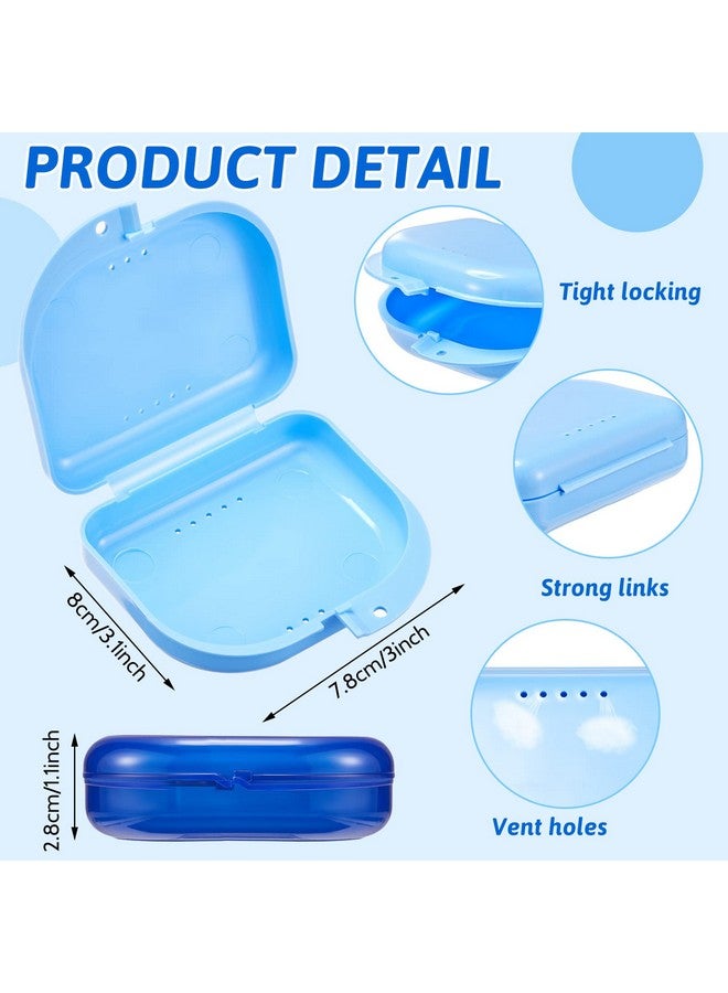 Sherr 120 Pcs Dental Retainer Case with Holes Denture Case 12 Colors Mouth Guard Case Muticolor Retainer Holder False Teeth Container Denture Holder Retainer Container Case for Travel Office Home - Image 2