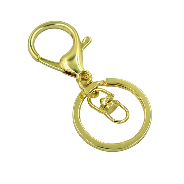 DGOL 30 Sets Lobster Trigger Swivel Clasps Hook Clips Keychain Ring Carabiner Buckles with 3 Color - Image 4