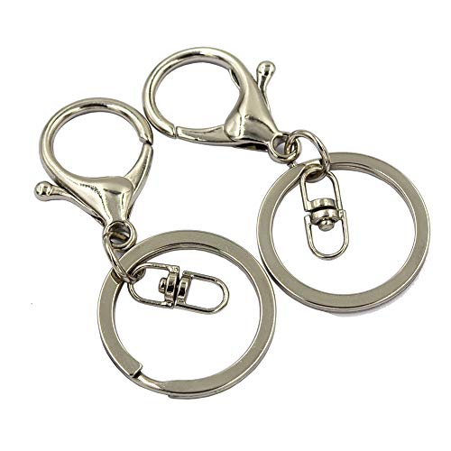 DGOL 30 Sets Lobster Trigger Swivel Clasps Hook Clips Keychain Ring Carabiner Buckles with 3 Color - Image 3