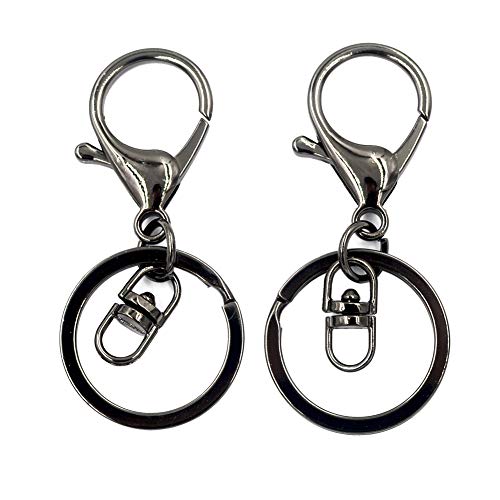 DGOL 30 Sets Lobster Trigger Swivel Clasps Hook Clips Keychain Ring Carabiner Buckles with 3 Color - Image 2