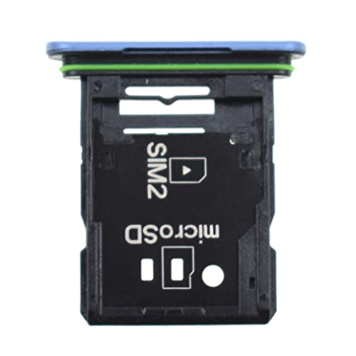 Vekir Dual SIM Card Tray for Sony Xperia 10 III SO-52B SIM Card Holder for SO-52B SIM Card Slot Replacement for SOG04 XQ-BT52 Blue - Image 3