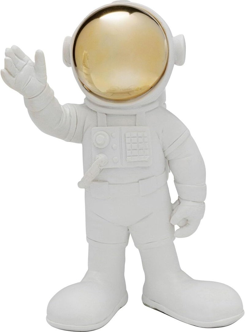 KARE Design Decorative Figure Welcome Astronaut, White, Polyresin, Unique, Hand-Painted, 27 x 21 x 13 cm (H x W x D) - Image 1
