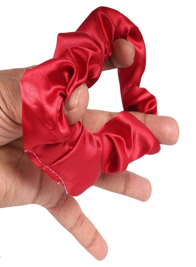 سي إي ربطات شعر مطاطية معتمدة من الاتحاد الأوروبي، ربطات شعر حريرية مريحة، ربطات شعر رفيعة، أربطة مطاطية، حاملات ذيل حصان للنساء والفتيات، إكسسوارات شعر، هدية (عبوة من 6 قطع) - Image 4