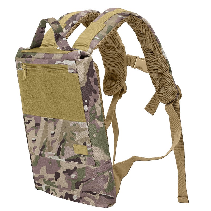 Polyfit Rucking Backpack 20 Weighted Ruck Pack for Weight Plates Patent Pending SideLoading Rucksack for Walking Running Rucking Strength and Endurance Training Camo - Image 2