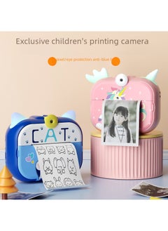 Generic Children's Instant Print Camera High Definition Photography Thermal Sensing Automatic Printing Digital Camera-Body Color:2024 Blue High With Upgraded Version Of "with 32 Cards"  - Image 2