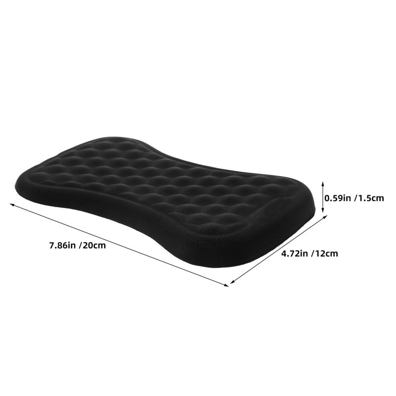 وسادة معصم لوحة المفاتيح من رغوة الذاكرة المريحة ومجموعة حصيرة الفأرة للمكتب والألعاب - Image 3