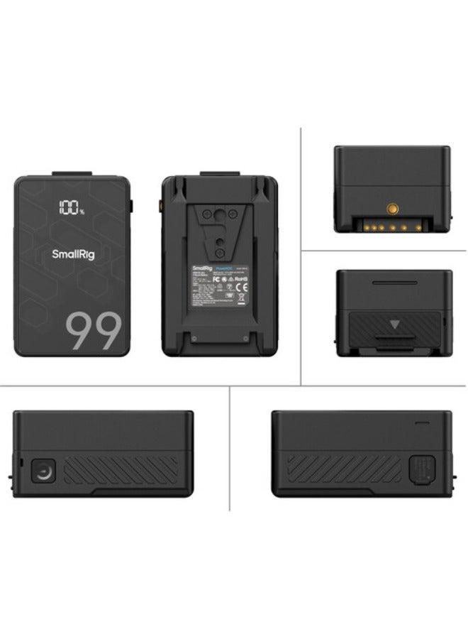 SMALLRIG بطارية صغيرة من SmallRig VB99 SE Mini V Mount 4608 - Image 3