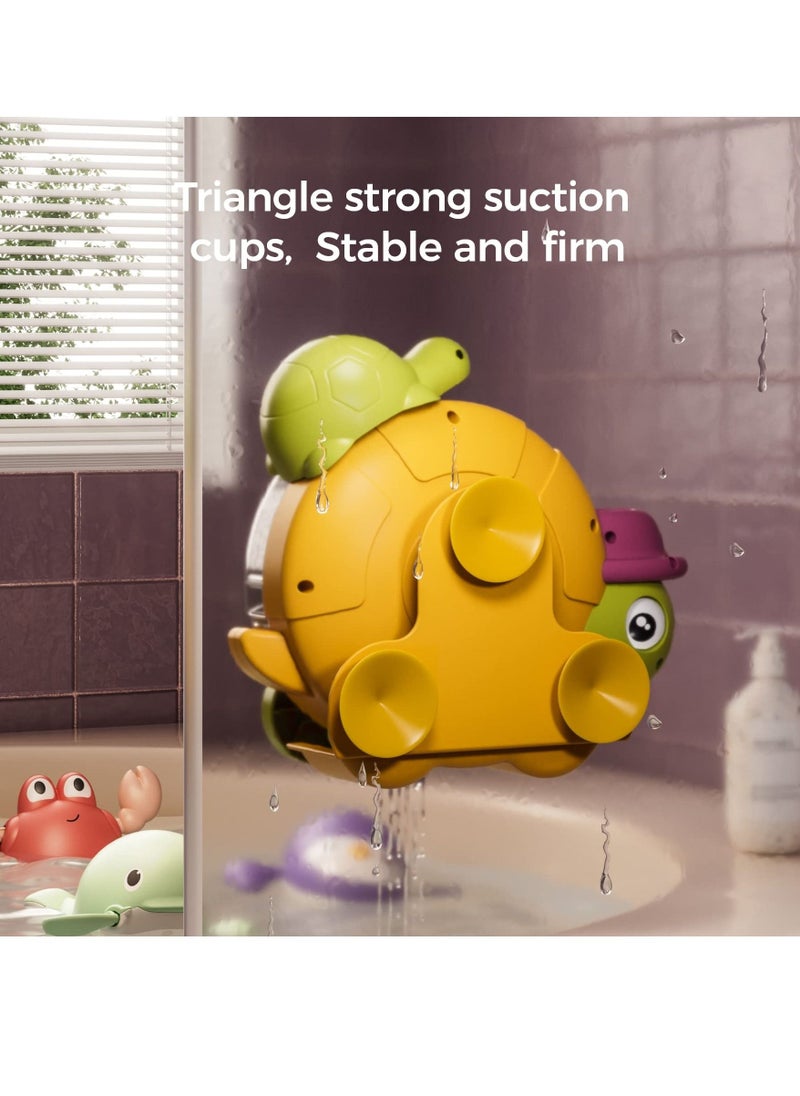 MIXDE - Baby Bath Toys Cute Turtle Swimming Toy with Rotatable Waterwheel,3 Wind-Up Swimming Toys, Cute Swimming Turtle Fun Toys Summer Essentials for Toddlers Boys Girls - Image 1