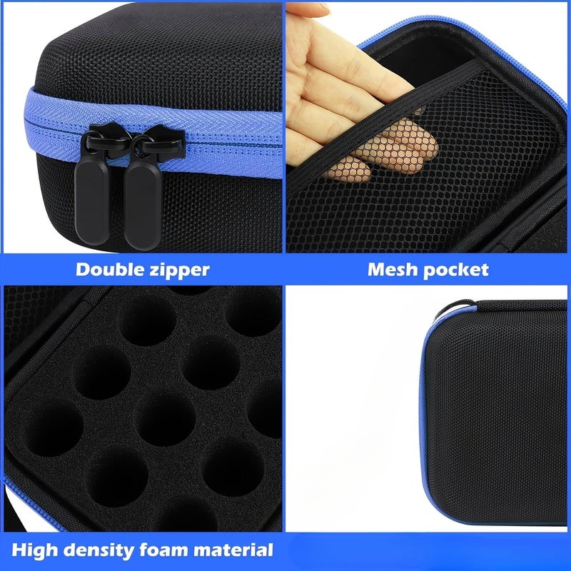 15 Slots Purple And Black Color Scheme Insulin Vial Protective Case Portable Diabetic Medication Storage Pouch Organizer Rack For Standard 0.34oz Small Vials - Image 3