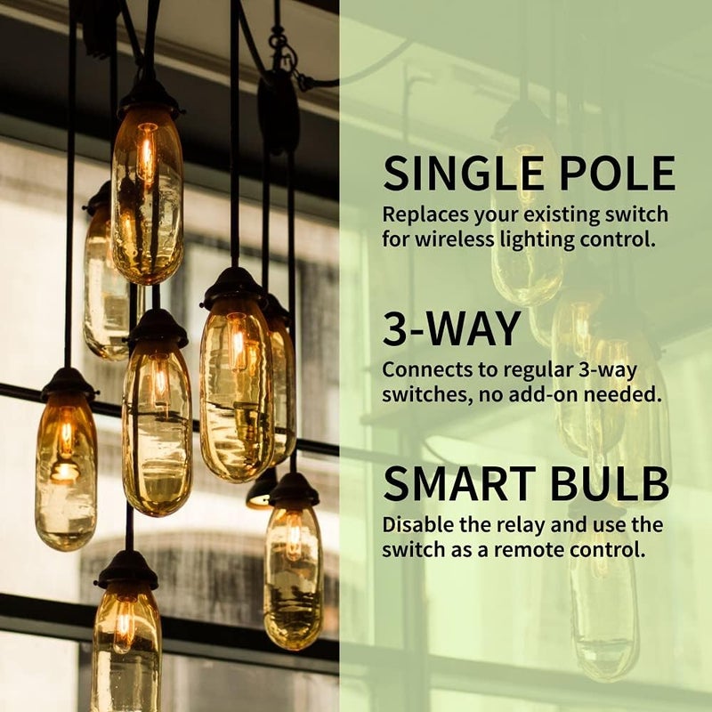 ZOOZ 800 Series Z-Wave Long Range On/Off Switch ZEN71 800LR, White | Direct 3-Way (No Add-On Switch Needed) | Z-Wave Hub Required - Image 2