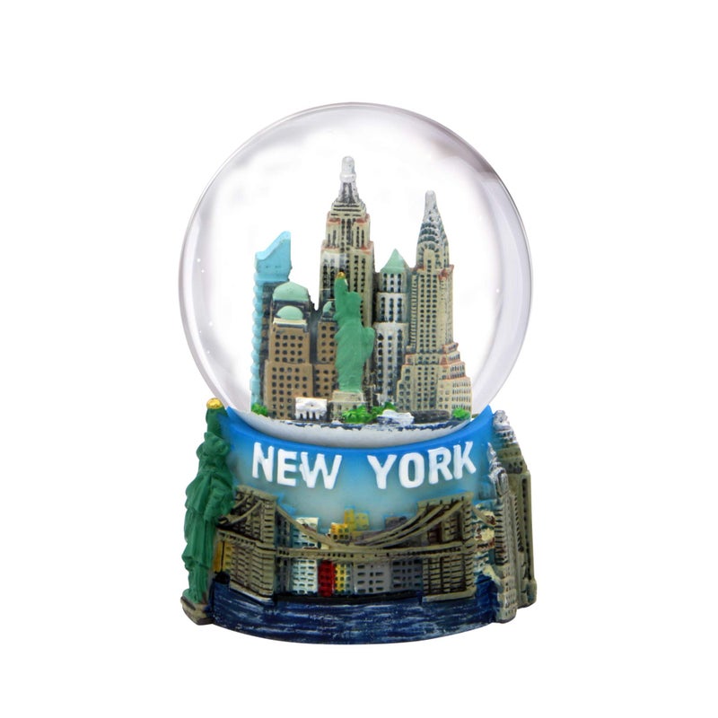 City-Souvenirs Mini New York City Snow Globe Featuring The NYC Skyline in This Souvenir Figurine with Statue of Liberty 25 Tall 45mm 