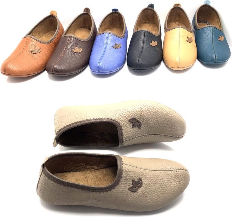 Derilax Genuine Leather Hajj Umrah Tawaf Slippers and Home Shoes  - Image 1