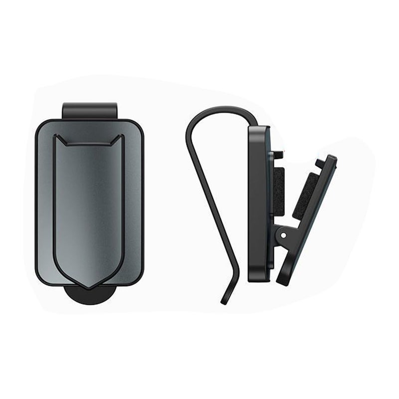 STHIRA Stable Sunglasses Holder for Car Sun Visor One-hand Operation Car Sunglasses Holder Press-To-Open Clip-on Visor Sunglass Stand Sleek Universal Eyeglasses Hanger Eyeglasses Mount - Image 1