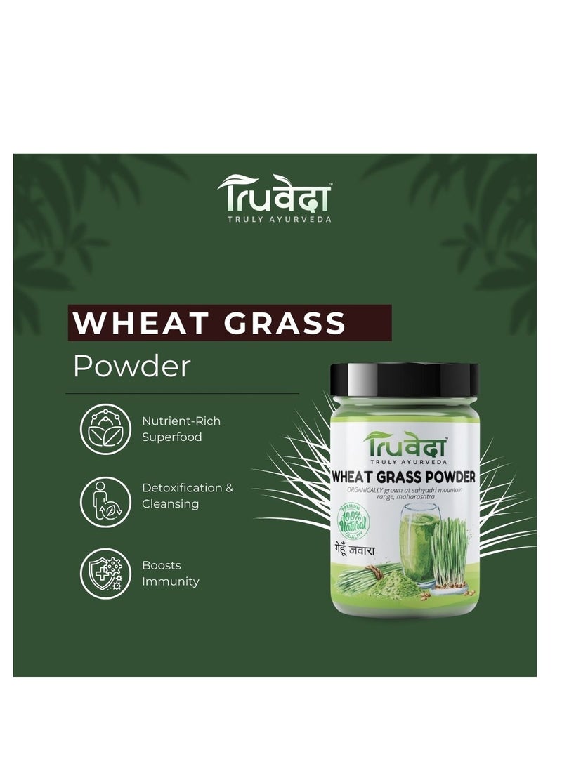 Truveda Wheat grass powder(organic) 100g - Image 2
