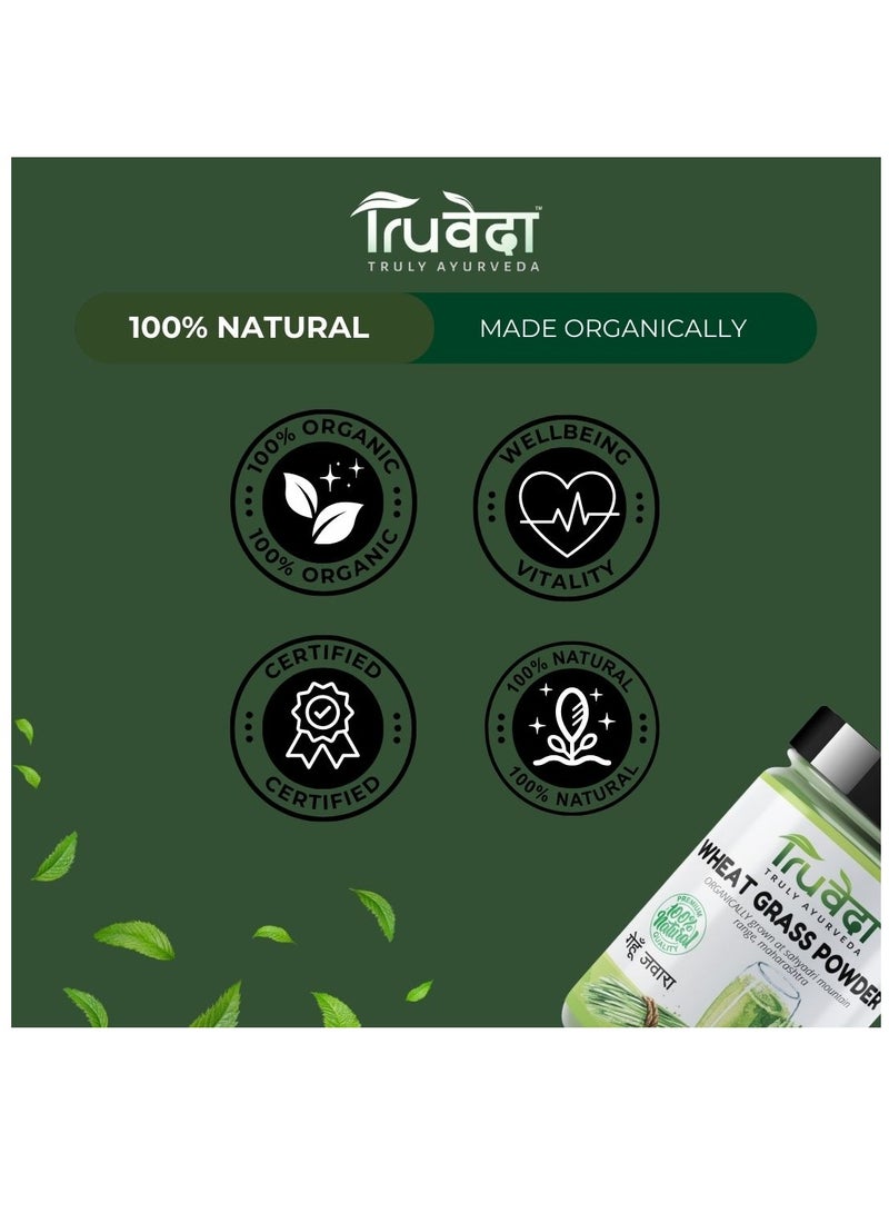 Truveda Wheat grass powder(organic) 100g - Image 4
