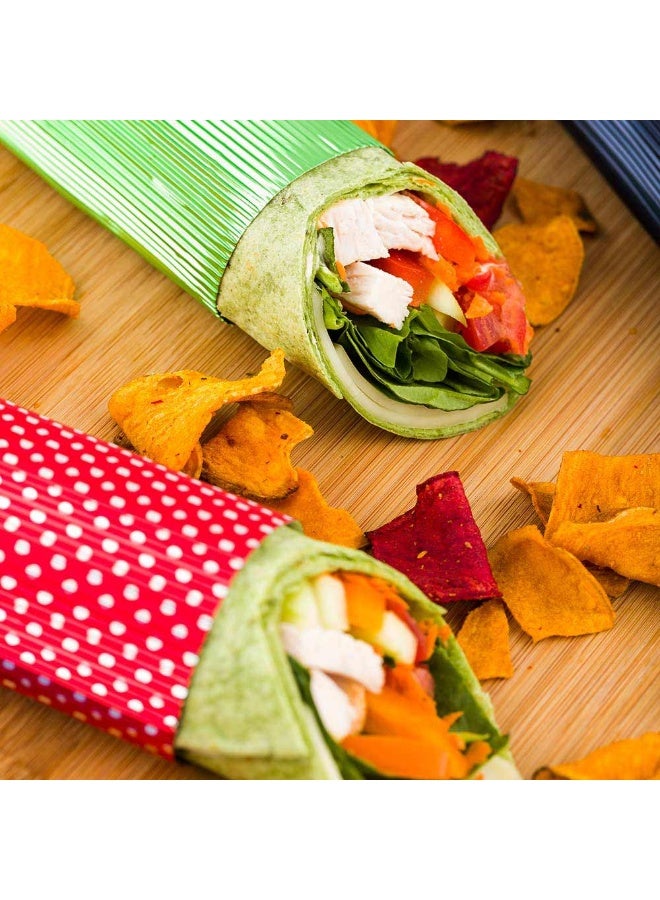 Restaurantware 12" x 12" Rippled Aluminum Foil Food Wrap and Fry Basket Liner: Perfect for Restaurant Take Out, Bakeries, and Food Trucks - Green Foil Sandwich Wraps - 500-CT - Image 3