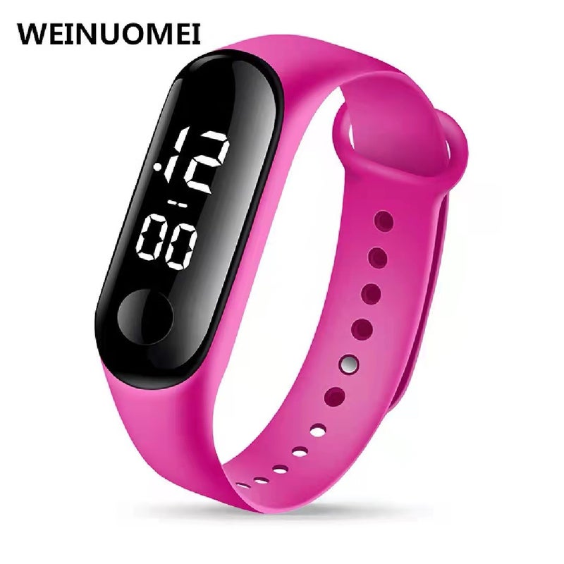 Waterproof LED M3 Bracelet New Fashion Sports Kids Watch Rose