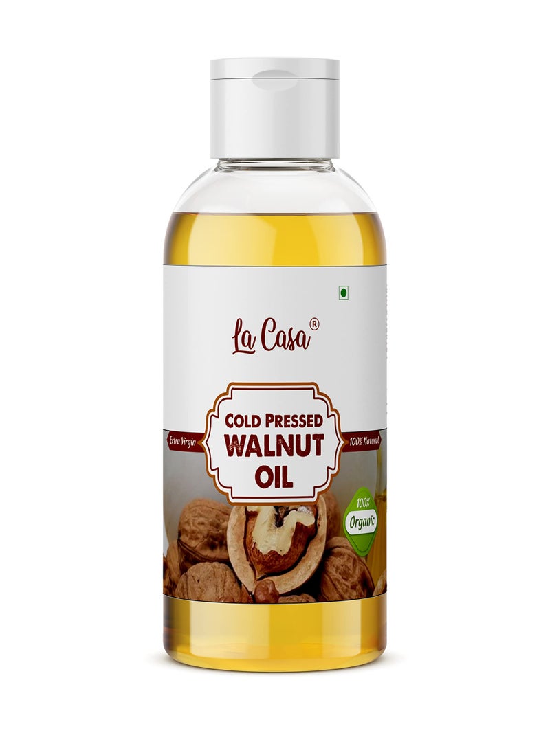 La Casa Cold Pressed Walnut Oil | For Hair Skin & Thyroid Massage | Edible | 100% Pure and Virgin Grade | 200ml | - Image 5
