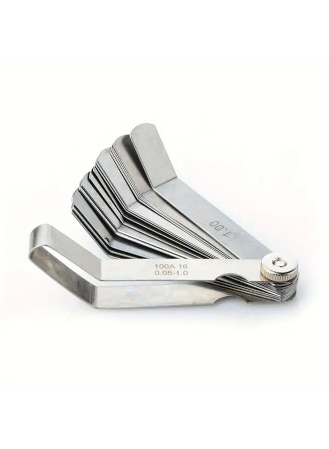 1pc Elbow Plug Gauge Silvery Stainless Steel Thickness Measurement Combination Clearance Valve Gauge - Image 4