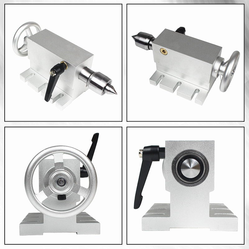 CNCTOPBAOS 65mm Lathe Center Morse Taper 2 Live Center Movable MT2 Tailstock with 4pcs Replaceable Heads For CNC 4h Axis Engraving Machine Woodworking - Image 3