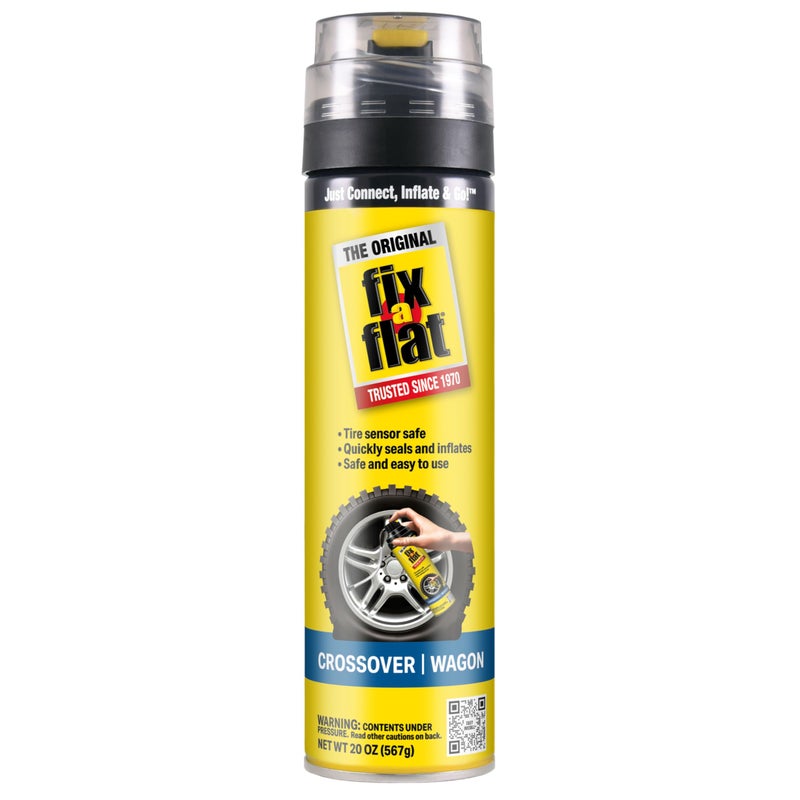 Fix A Flat Fix-a-Flat S60430 Aerosol Emergency Flat Tire Repair and Inflator, For Large Tires, Eco-Friendly Formula, Universal Fit for all Cars and Small Trucks/SUVs, 20 oz. (Pack of 1) - Image 1