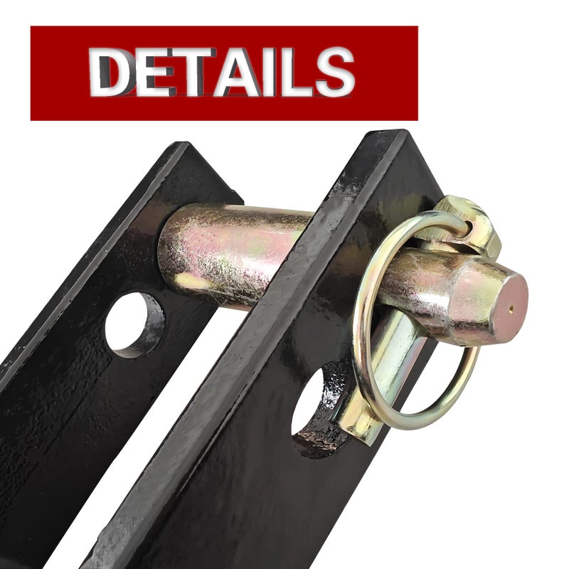 SUONE Versatile Quick Hitch Adapter with Adapter Sleeve Used to Adjust Top Link Bracket Movements Fit for Category 1 Quick Hitch Made of Integral Casting - Image 5